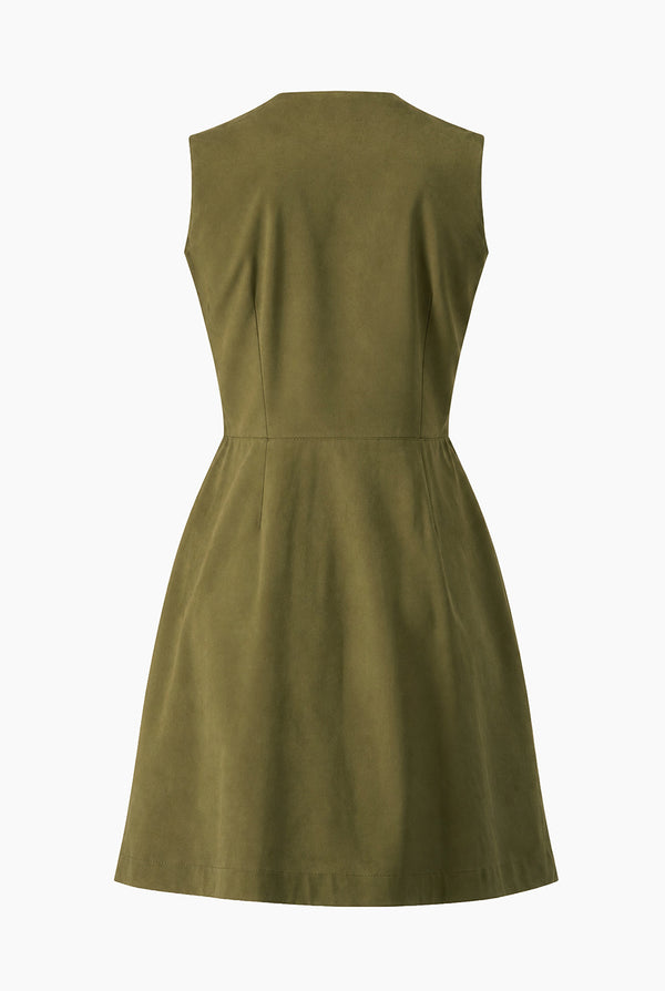 Vestido Ivonne verde sin mangas