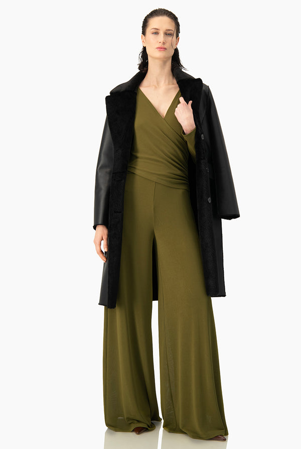 Jumpsuit Ivonne verde escote V
