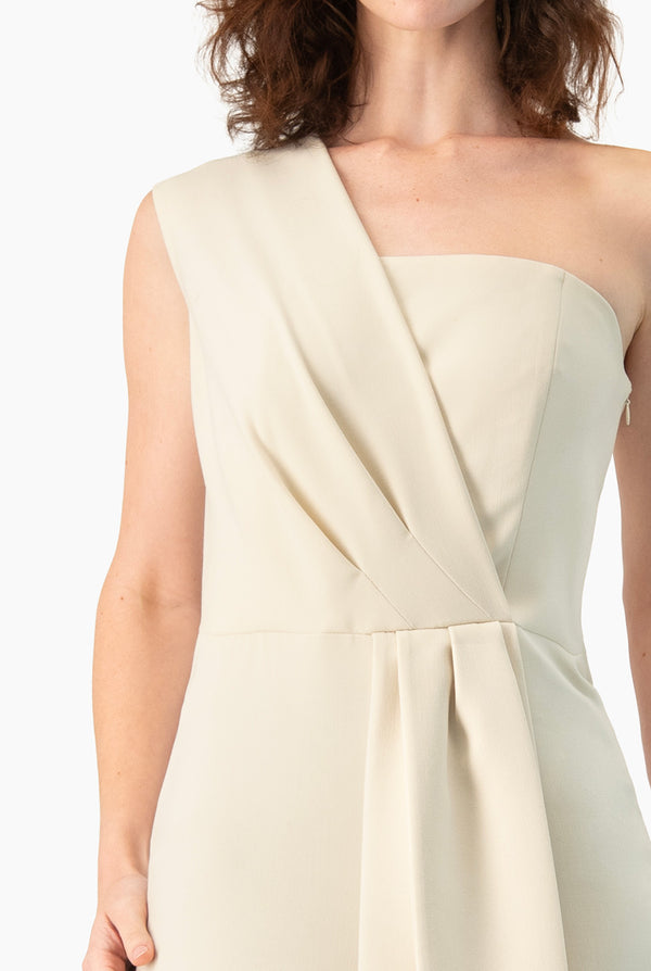 Jumpsuit liso Ivonne de un hombro