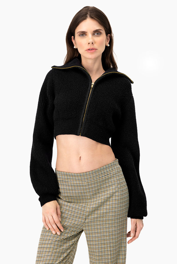 Suéter Cárdigan Con Sujeción