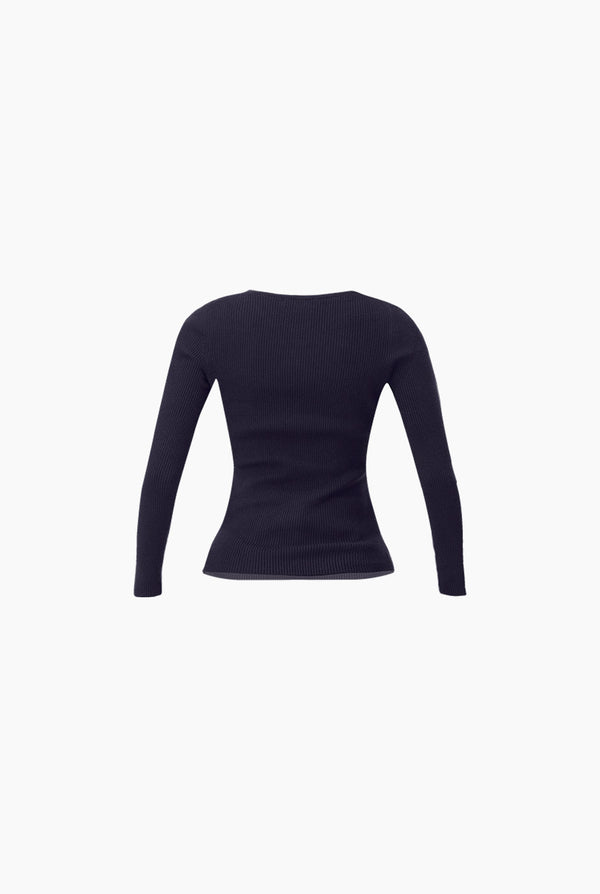 Suéter Basic Canalé