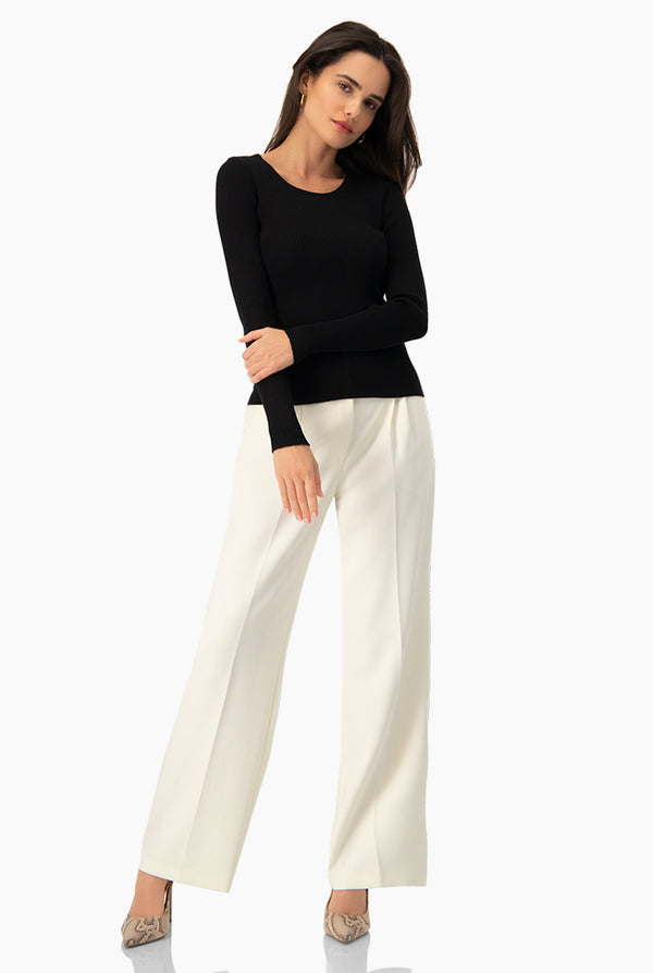 Suéter Basic Canalé