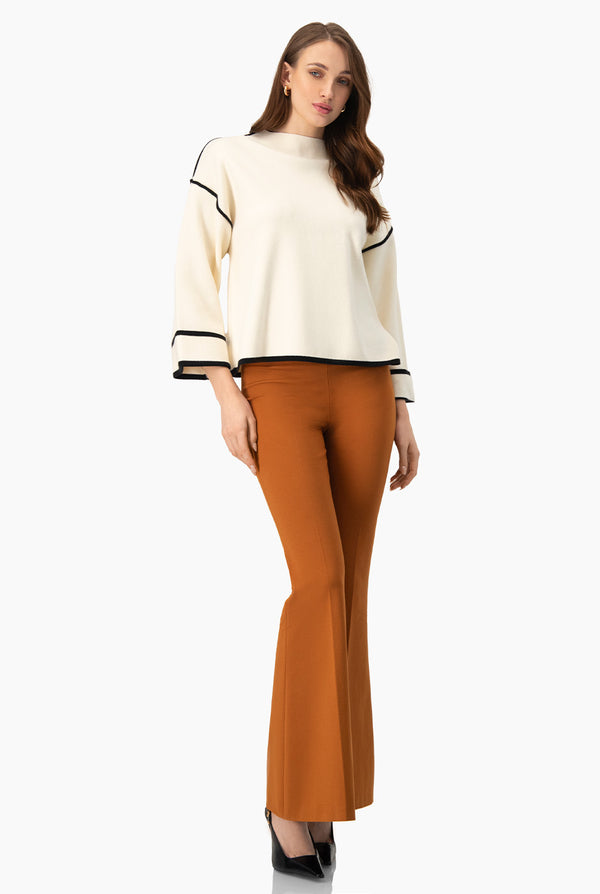 Pullover Ribete En Contraste