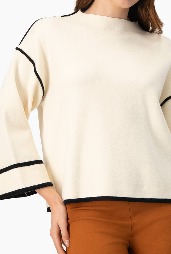 Pullover Ribete En Contraste