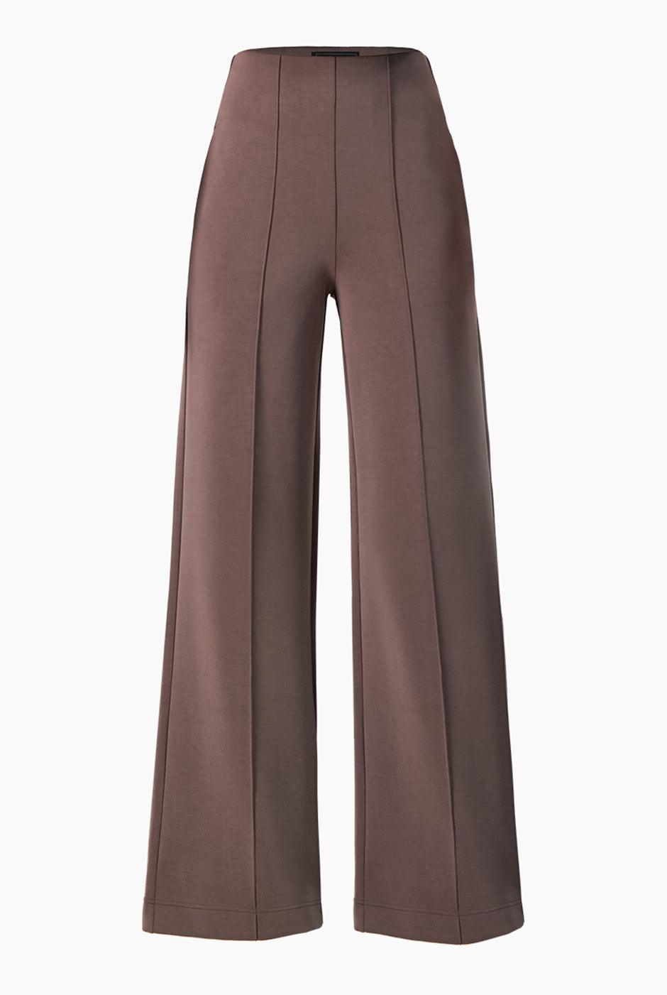 Set de sudadera corta y pantalón largo café con capucha