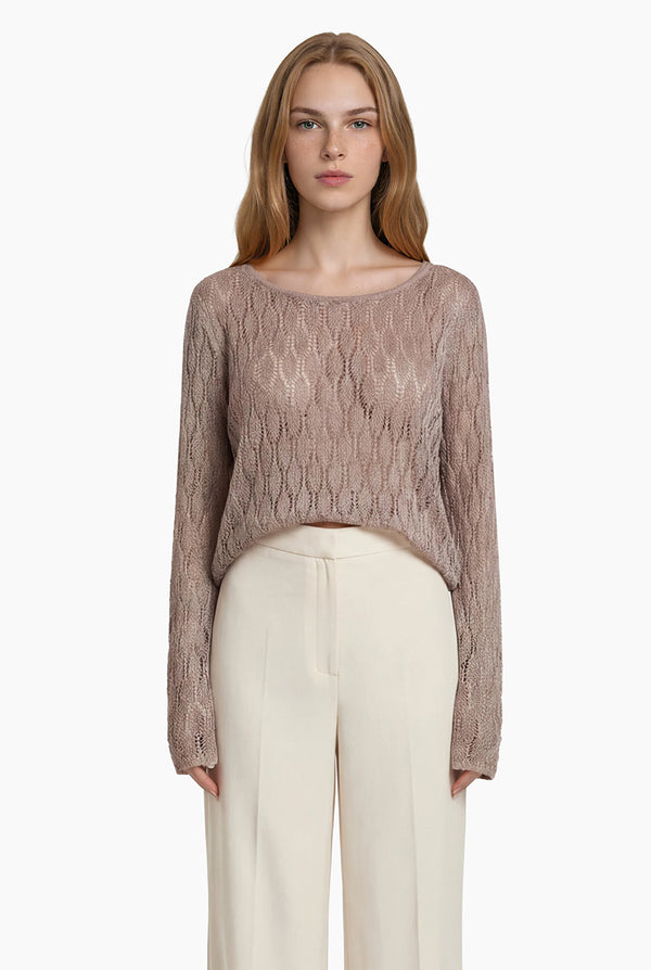 Suéter Rose Gold Net