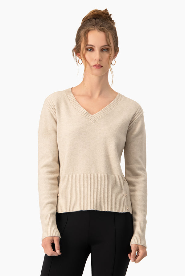 Suéter Knitted V Neck