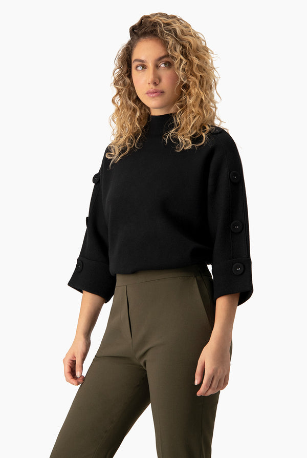 Suéter Black Buttons