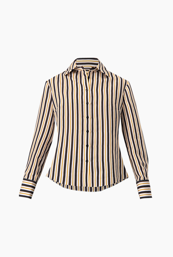 Camisa clasica y estampado de rayas