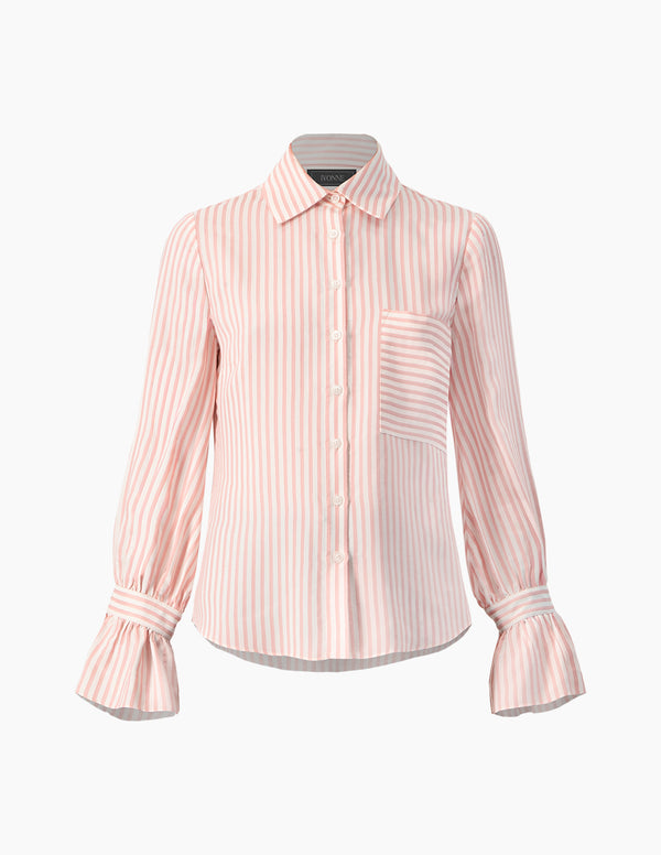 Camisa rayada manga larga