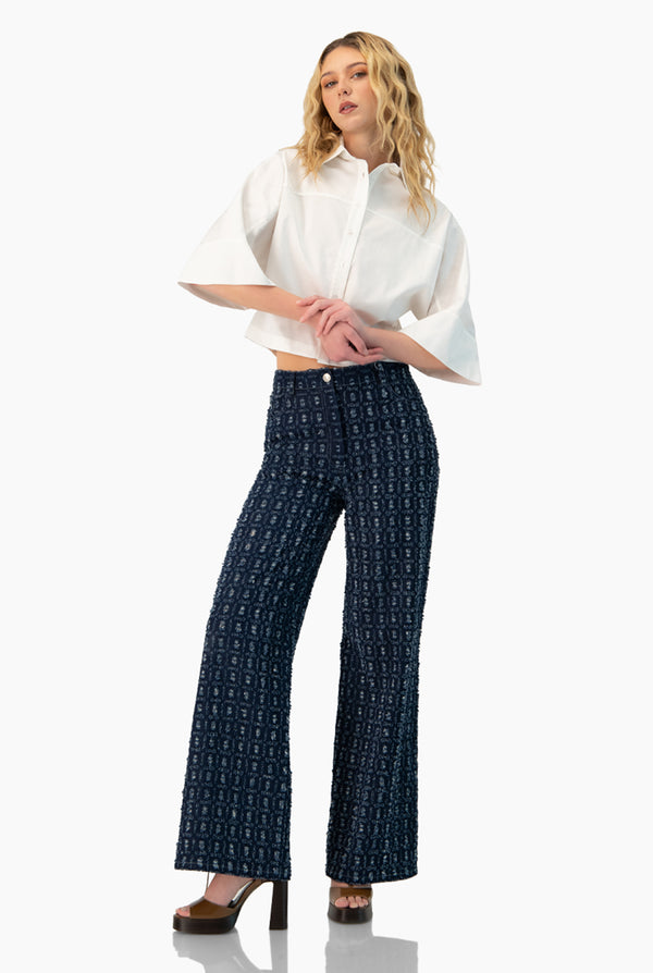 Camisa recta de manga corta