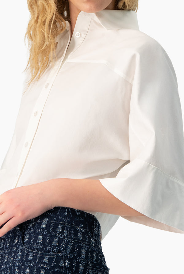 Camisa recta de manga corta