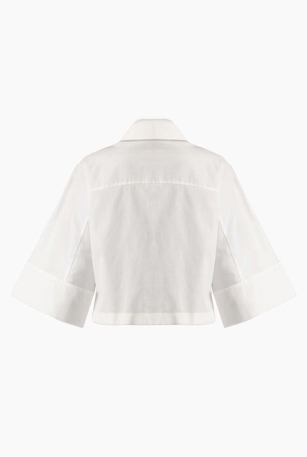 Camisa recta de manga corta