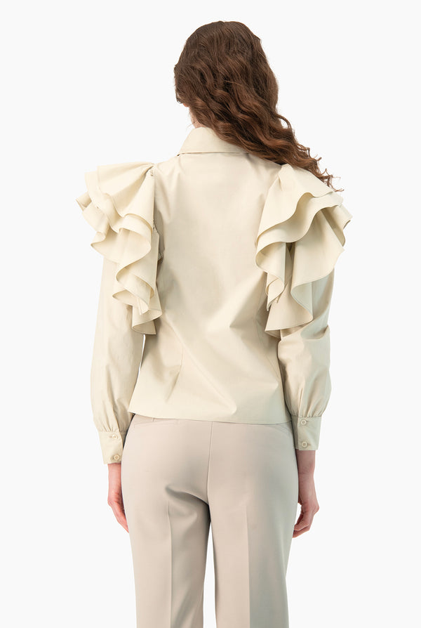 Camisa Ivonne con volantes