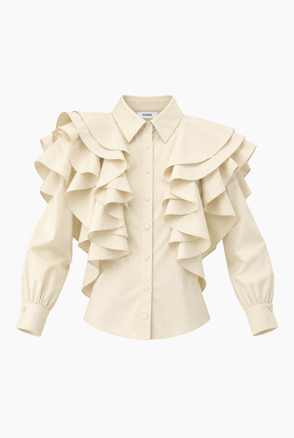 Camisa Ivonne con volantes