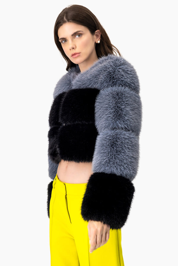 Abrigo Faux-Fur 2 Tonos