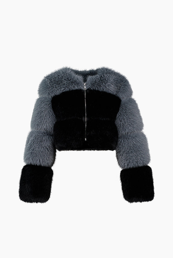 Abrigo Faux-Fur 2 Tonos