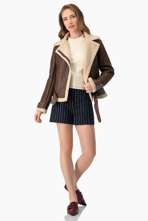 Chamarra Chocolate PU