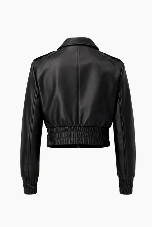 Chamarra PU Bomber