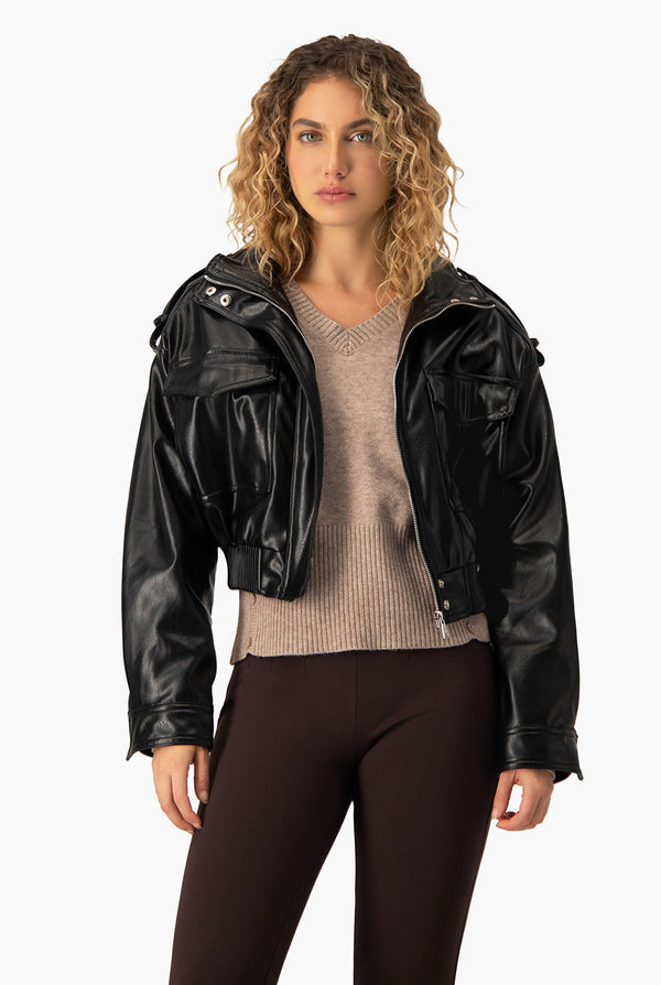 Chamarra Bomber PU