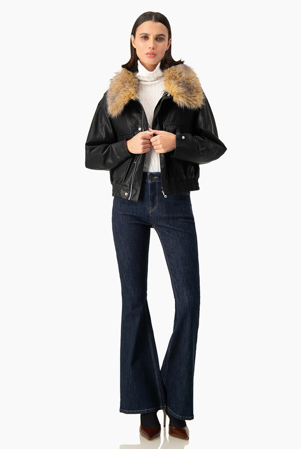 Bomber PU Fur