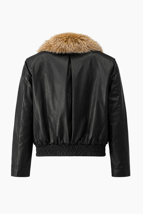 Bomber PU Fur