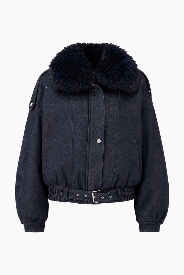 Chamarra Denim Fur