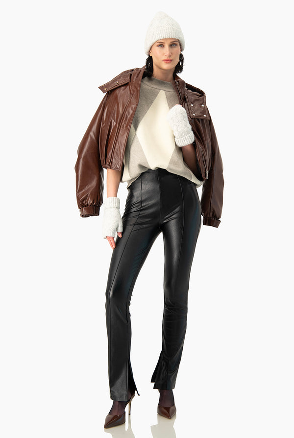 Bomber Puffer Brown