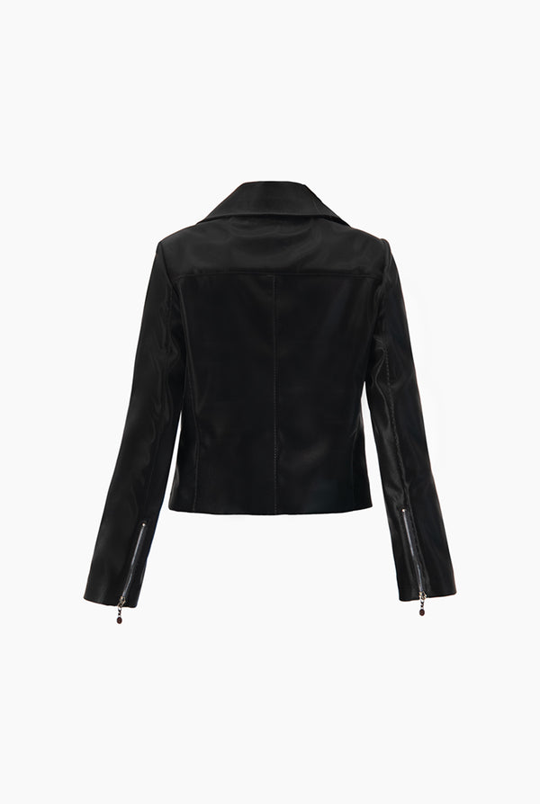 Chamarra corta negra