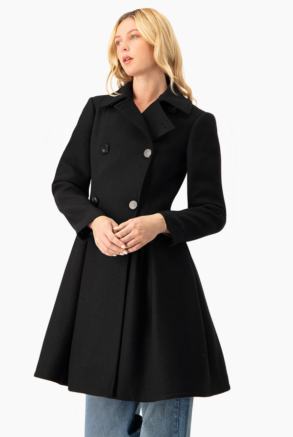 Abrigo largo doble botonadura