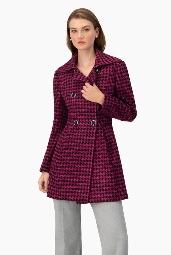 Abrigo cruzado tejido