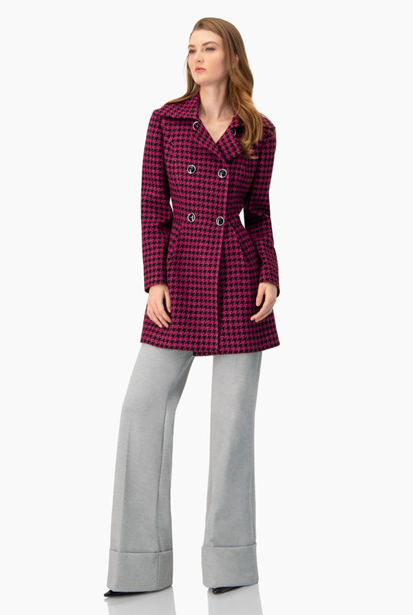 Abrigo cruzado tejido