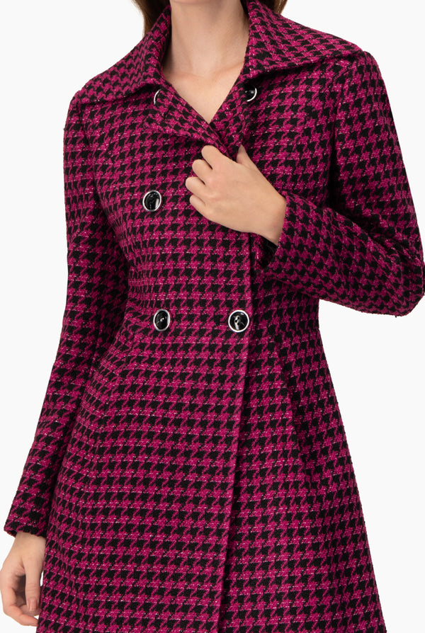 Abrigo cruzado tejido