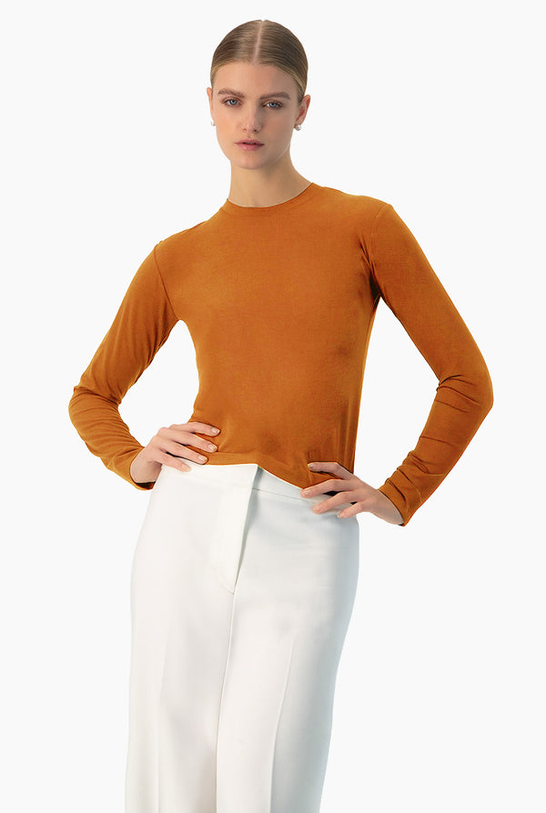 Playera basica lisa manga larga