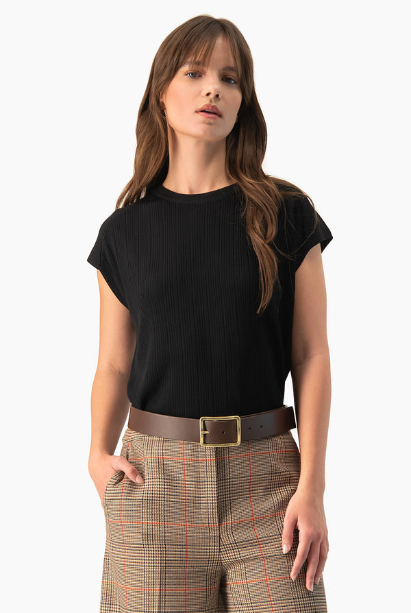 Blusa Ivonne recta hombro caido