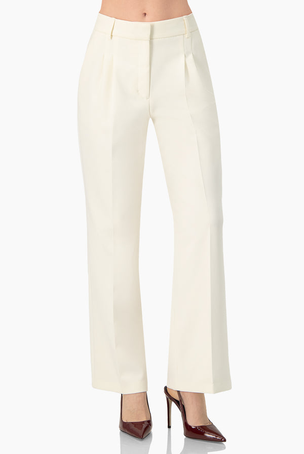 Pantalon amplio sastreado con bolsillos traseros simulados