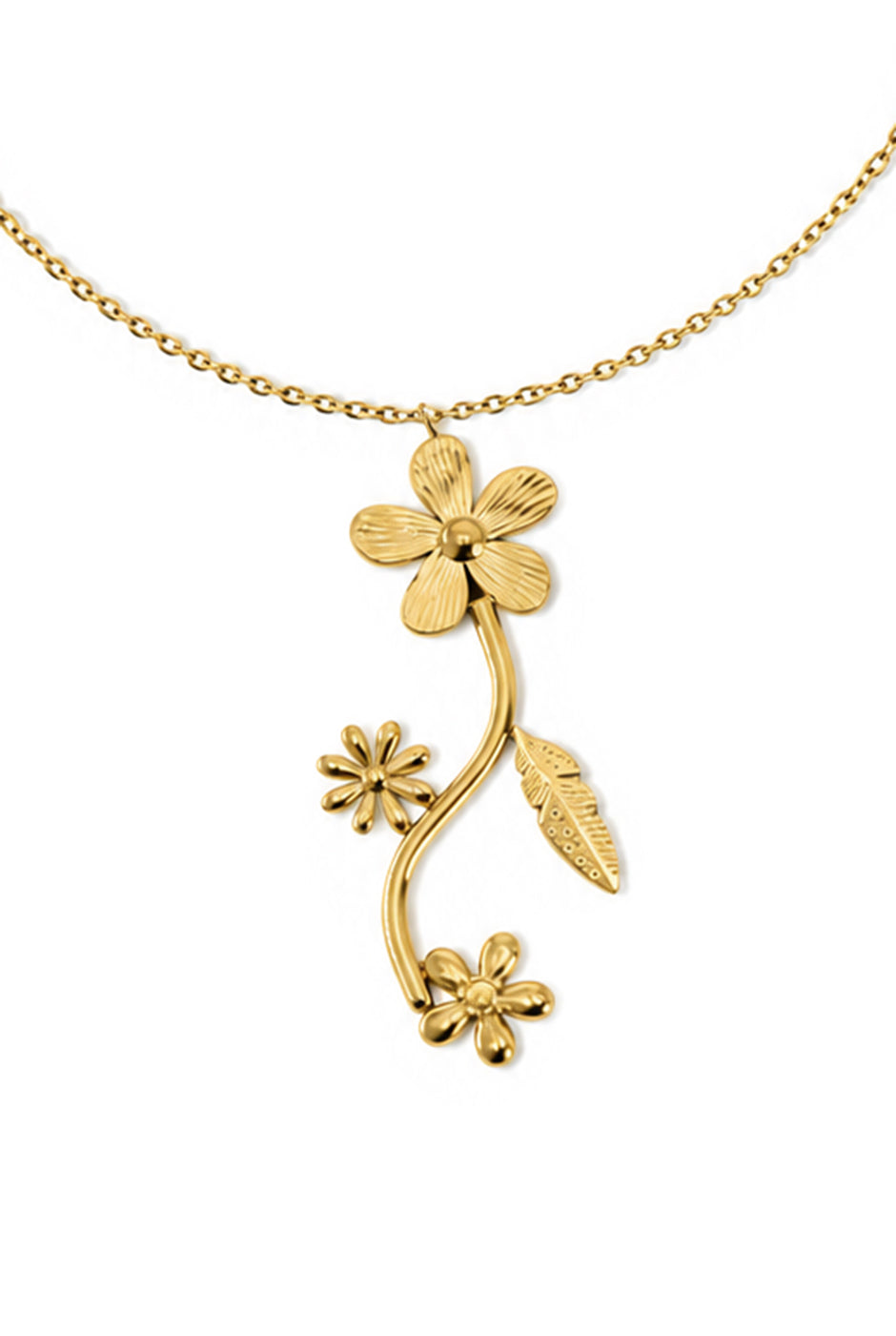 Collar Golden Flowers