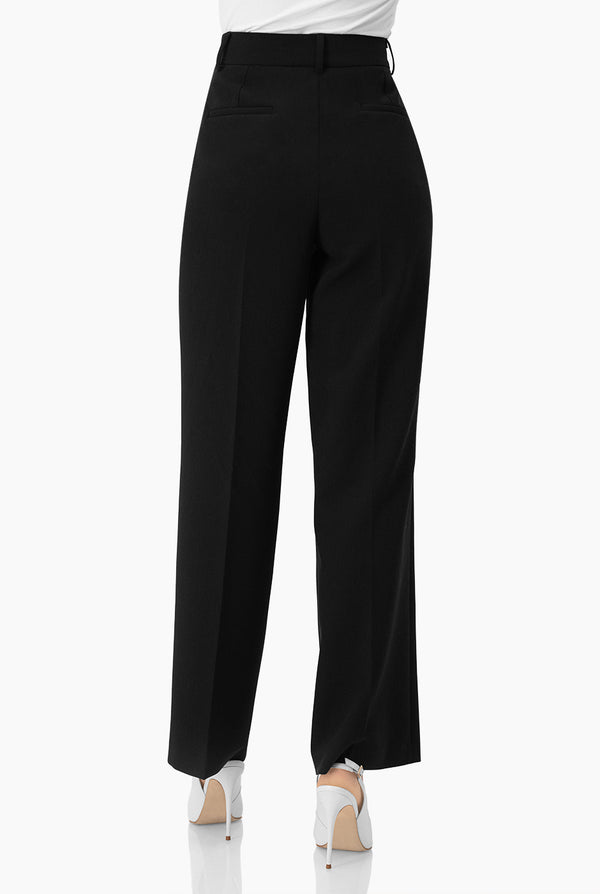 Pantalon amplio sastreado con bolsillos traseros simulados
