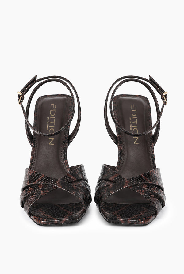 Sandalia Snake Print