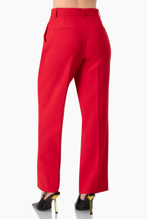 Pantalon amplio sastreado con bolsillos traseros simulados