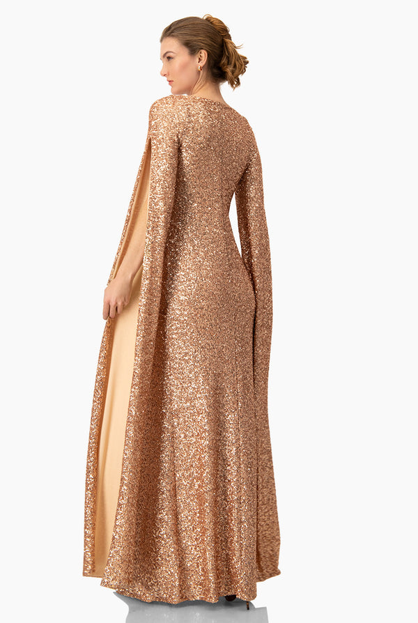 Vestido de manga con abertura