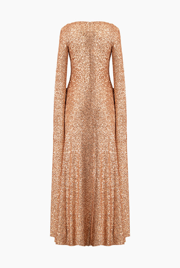 Vestido de manga con abertura