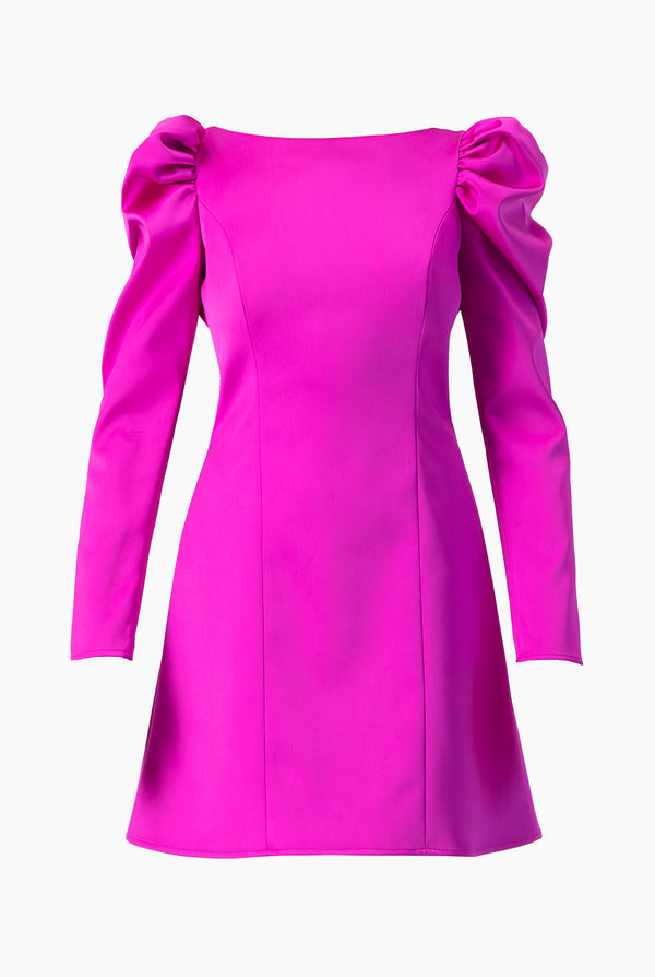 Vestido corto con moño