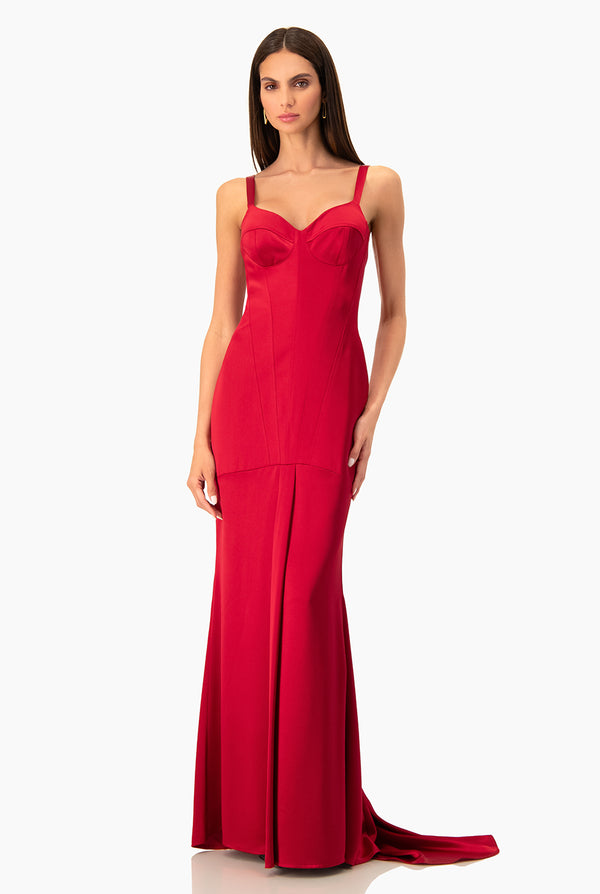 Vestido largo Couture rojo