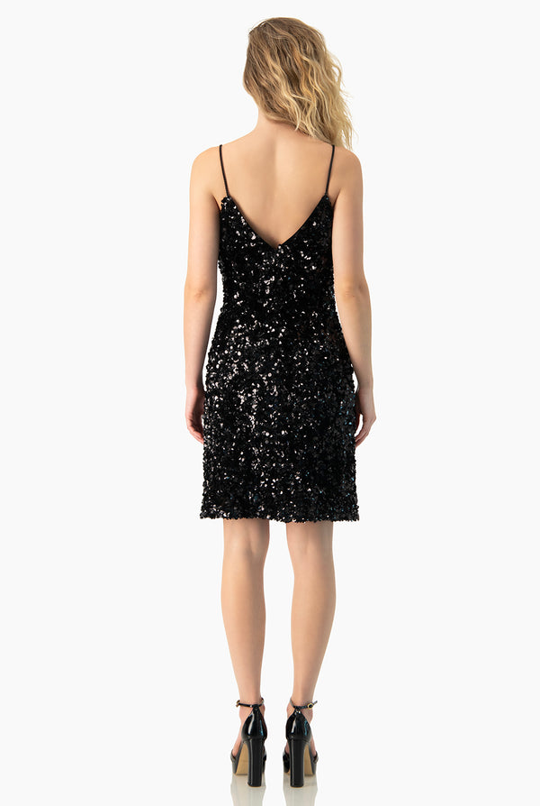Vestido corto lentejuelas