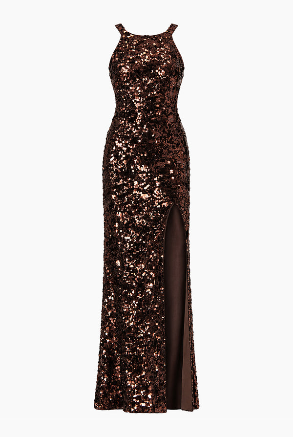 Vestido Couture cuello halter
