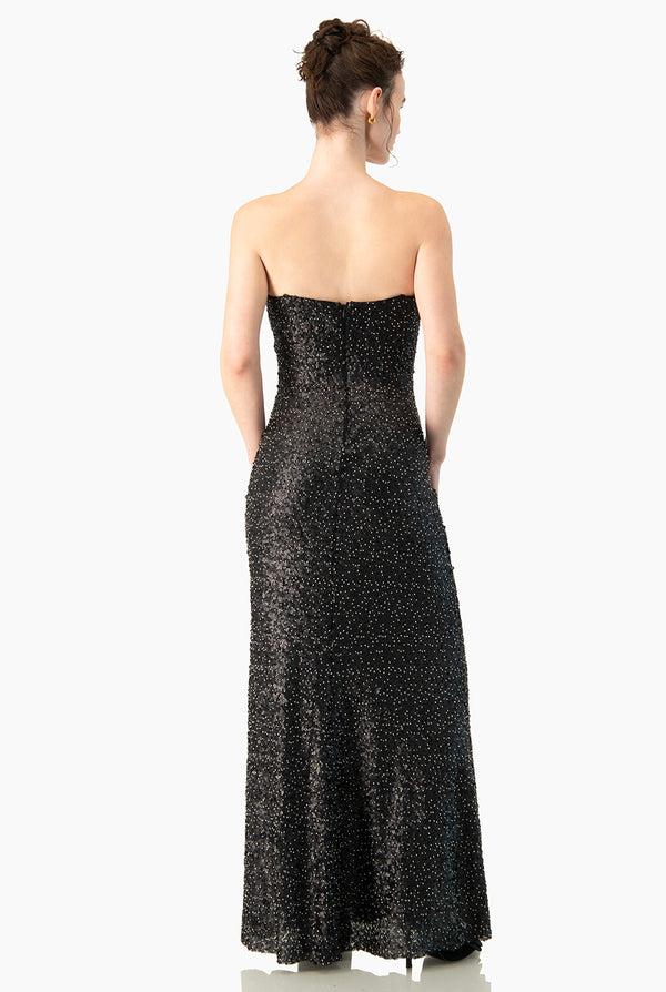 Vestido Couture de lentejulas negra