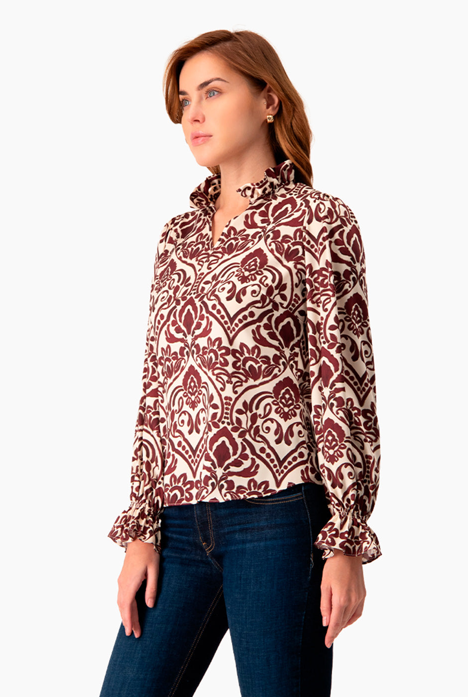 Blusa manga larga con puño
