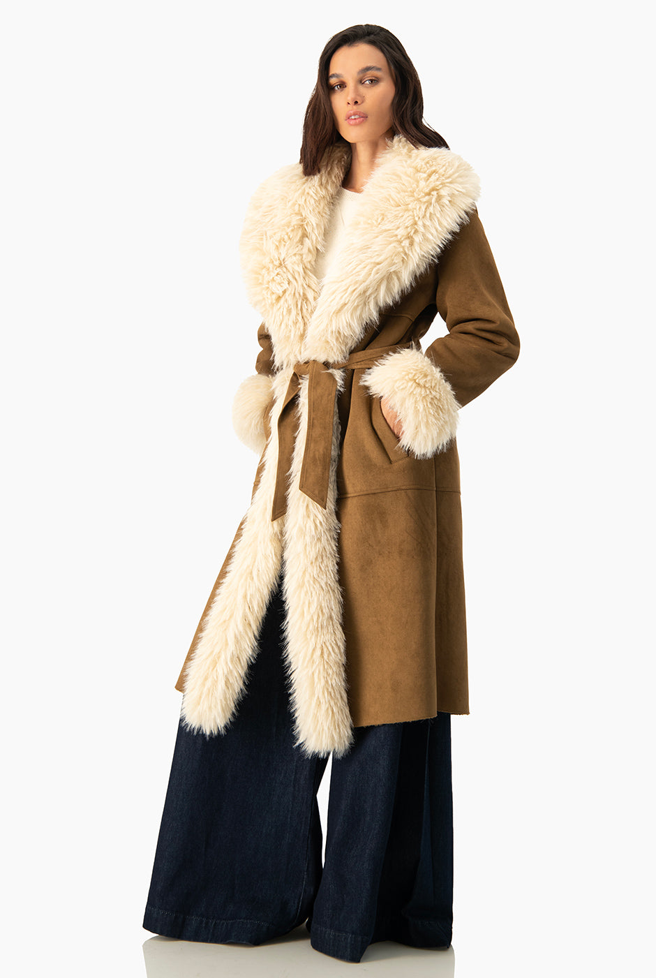 Abrigo Suede/Fur