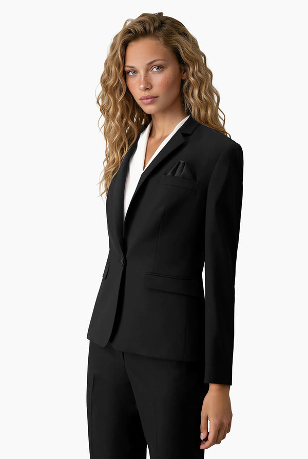 Saco Básico Recto Negro